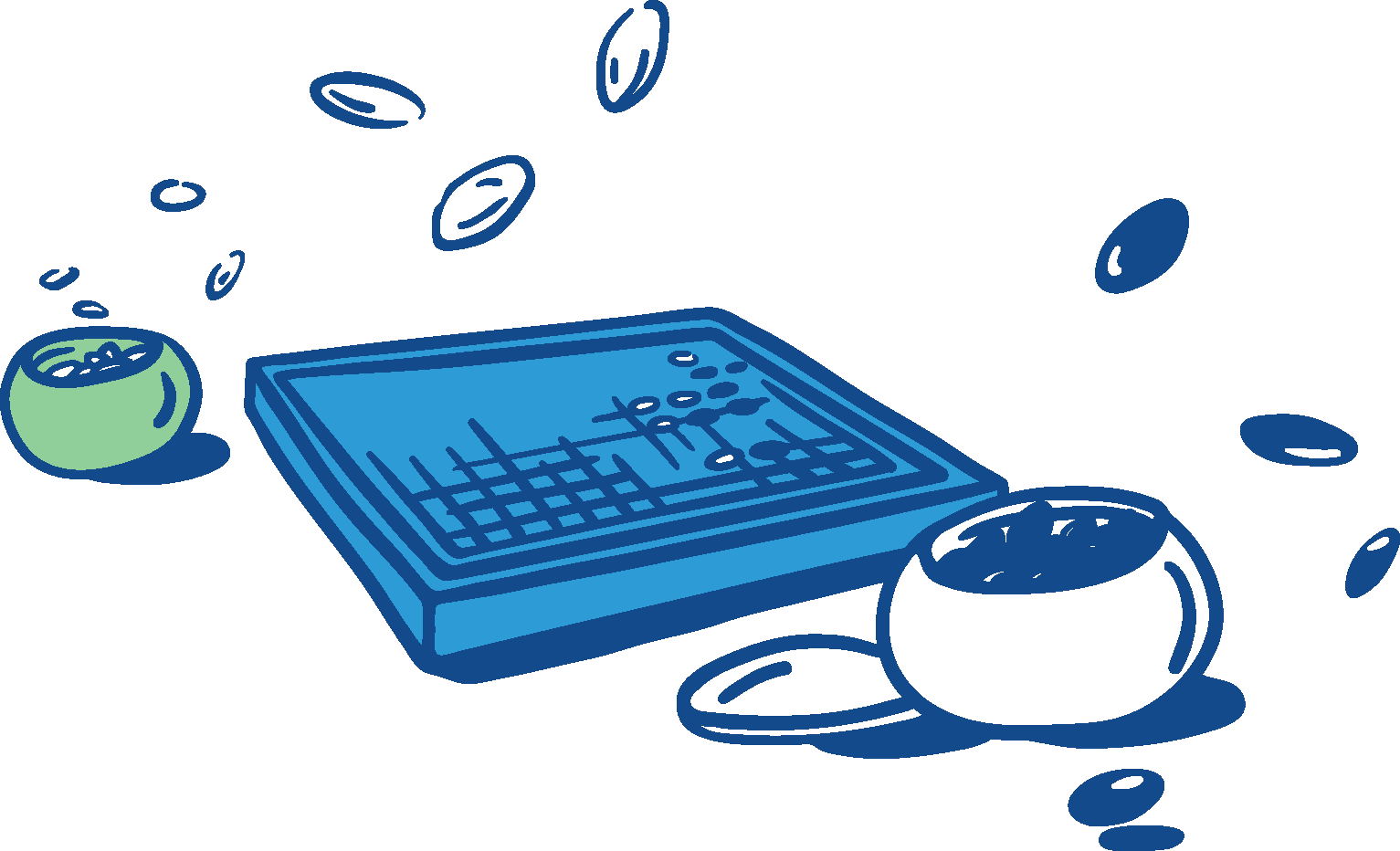 Bild eines AlphaGo Spiels.